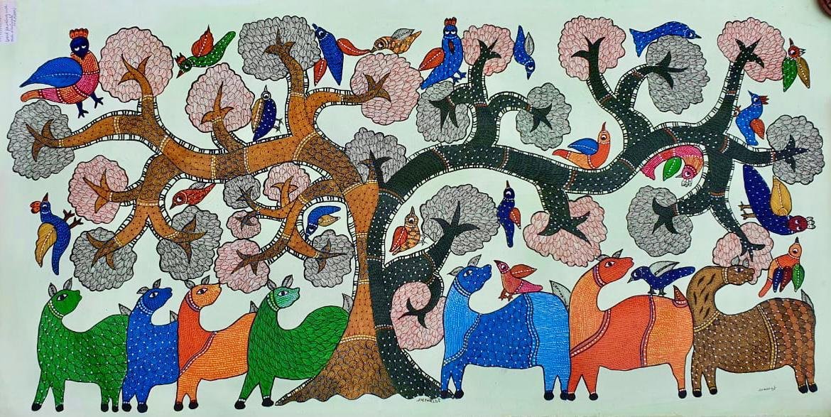 Gond painting sample