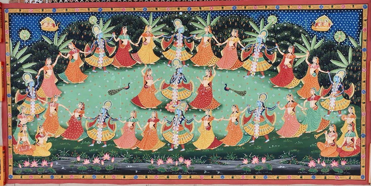 Featured Pichhwai-style painting from Krishnayan catalogue