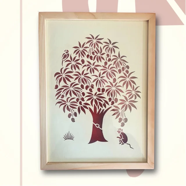 Sanjhi art frame from Krishnayan